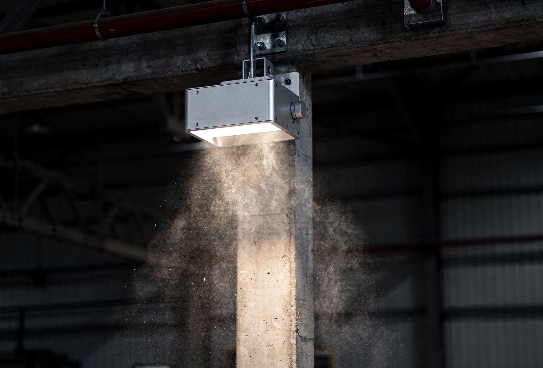 AI Generated image of a Lamp with dust.