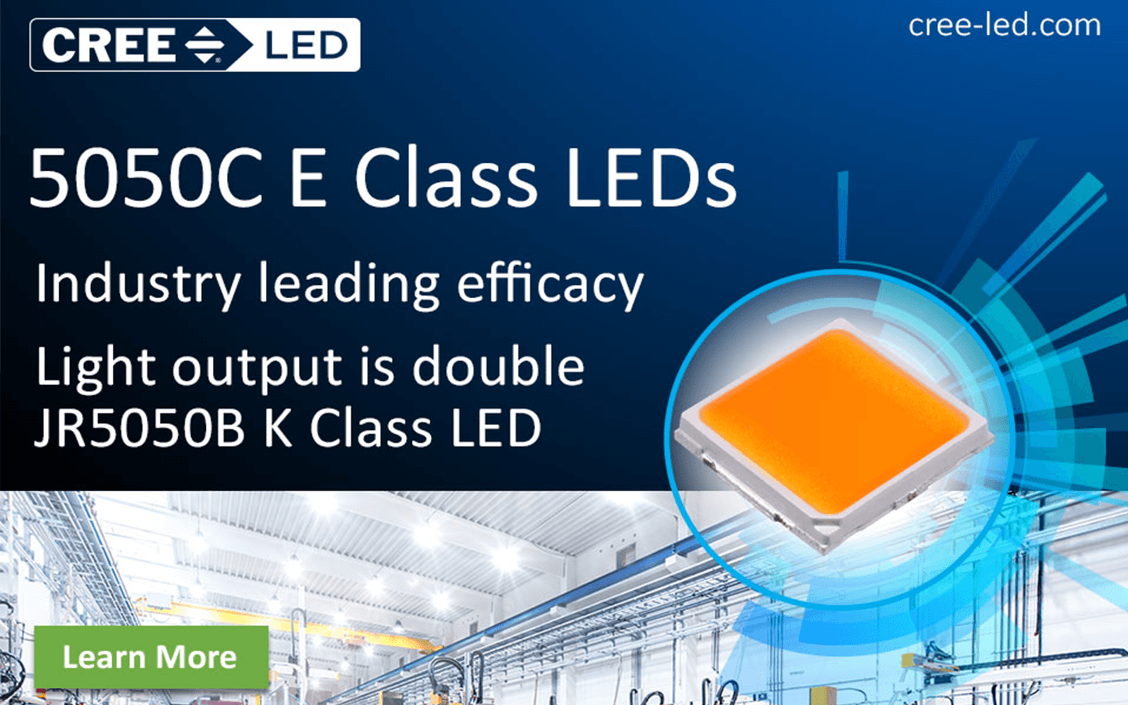 J Series® 5050C E Class LEDs Lead in High Power Efficacy