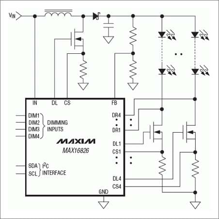 Dynamically Programmable, Four-String HB LED Driver Maximizes System Flexibility