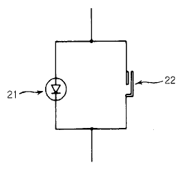 Light emitting diode package with protective function against electrostatic discharge