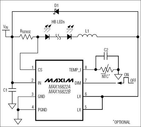 Maxim's Family of High-Voltage, High-Efficiency HB LED Drivers Enable Greener Lighting Solutions
