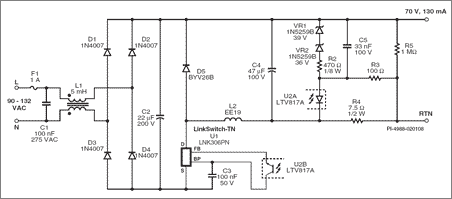 Power Integrations' Design Ideas Target Wasteful Incandescent Bulbs and Enable High Efficacy LED Street Lights