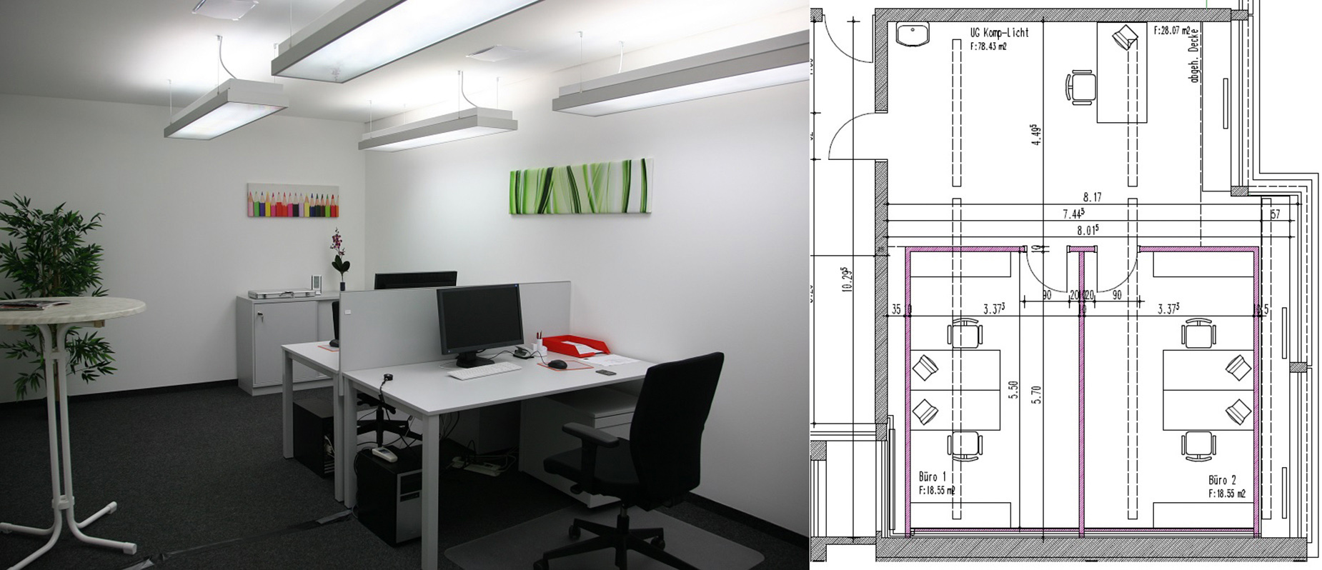 LED Office Lighting for Improved Well-Being and Performance