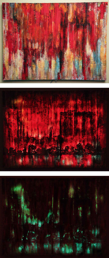 LEDs Reveal Paintings Hidden in Paintings