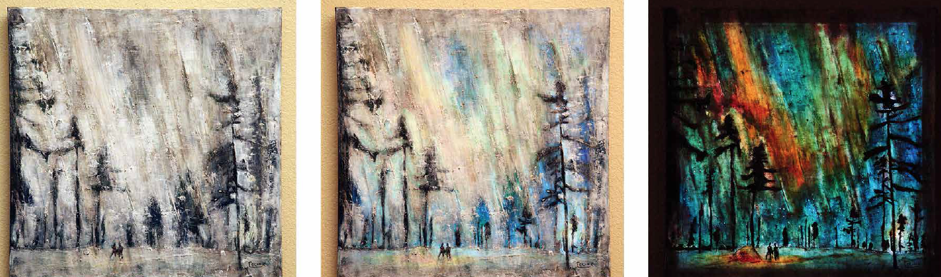 LEDs Reveal Paintings Hidden in Paintings