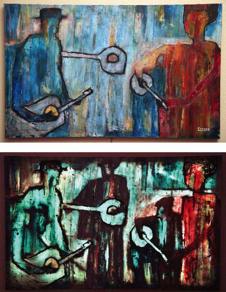 LEDs Reveal Paintings Hidden in Paintings