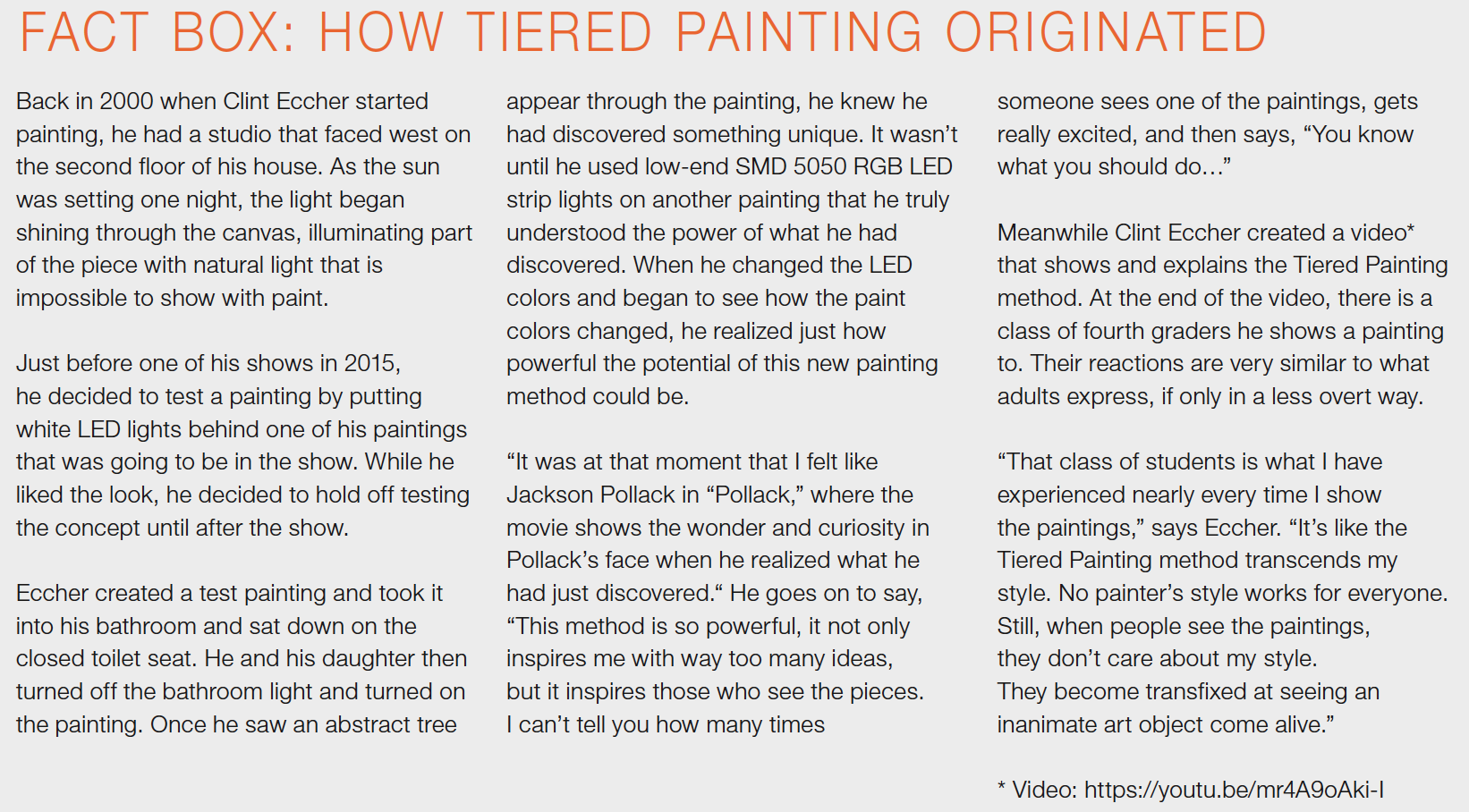 LEDs Reveal Paintings Hidden in Paintings