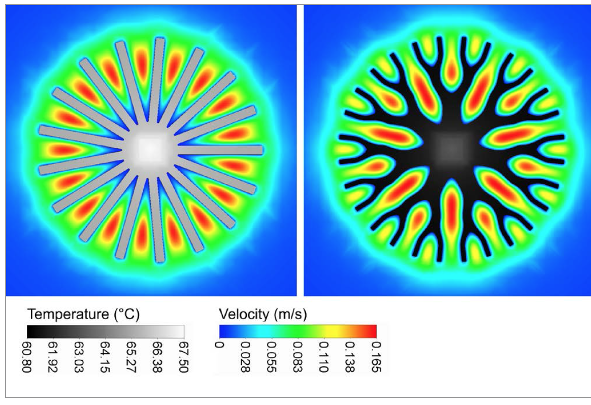 Natural Design for Heat Sinks