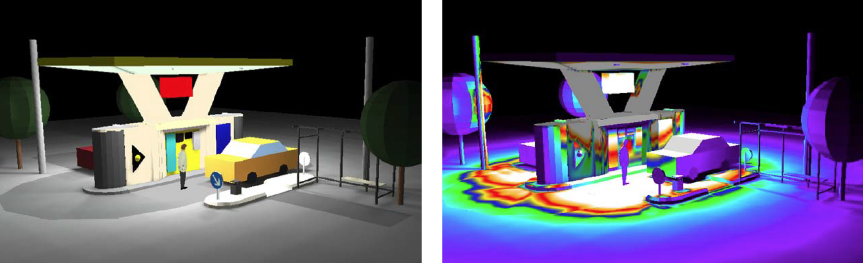 Practical Results of a Gas Station Refurbishment with LED Luminaires by the Electromagnetica SA Semiconductor Lighting Centre