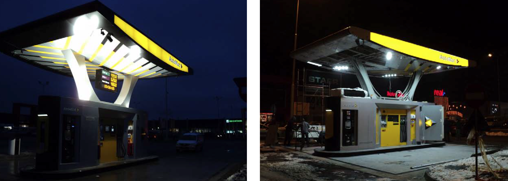 Practical Results of a Gas Station Refurbishment with LED Luminaires by the Electromagnetica SA Semiconductor Lighting Centre