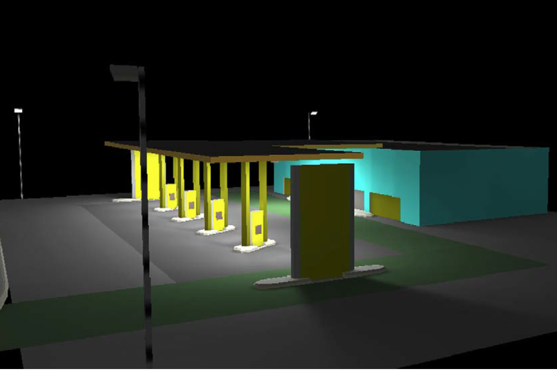 Practical Results of a Gas Station Refurbishment with LED Luminaires by the Electromagnetica SA Semiconductor Lighting Centre