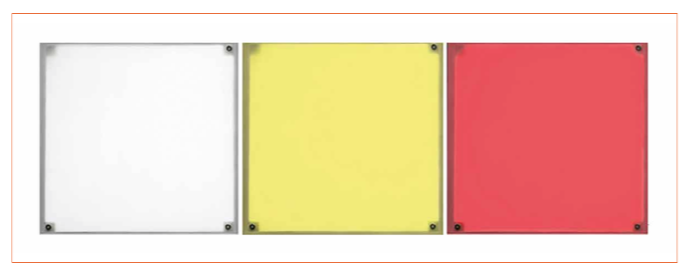 Ultrathin Direct-Lit LED Module with Beam Shaping Thin-Film Optics